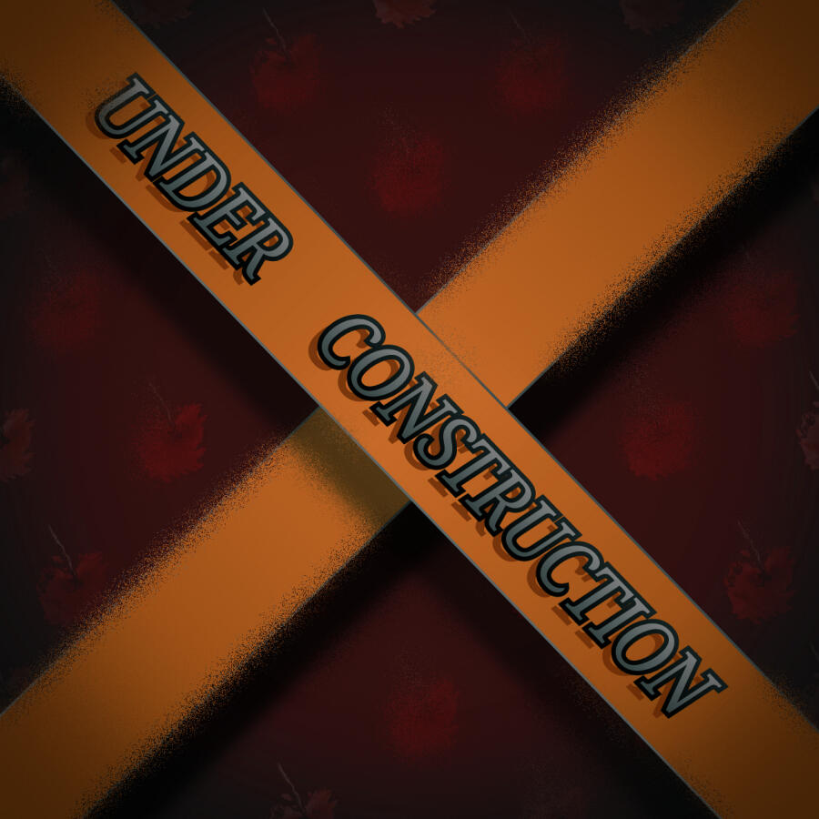 A digital design of a large orange "x" with white bold text that reads, "Under Construction".